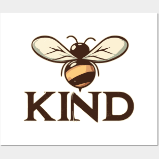 Bee Kind Retro Posters and Art